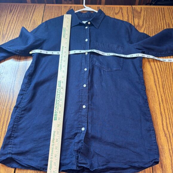 GAP Women’s 100% Linen Button-Down Shirt Size S Long Sleeve Lightweight Top - Picture 4 of 6